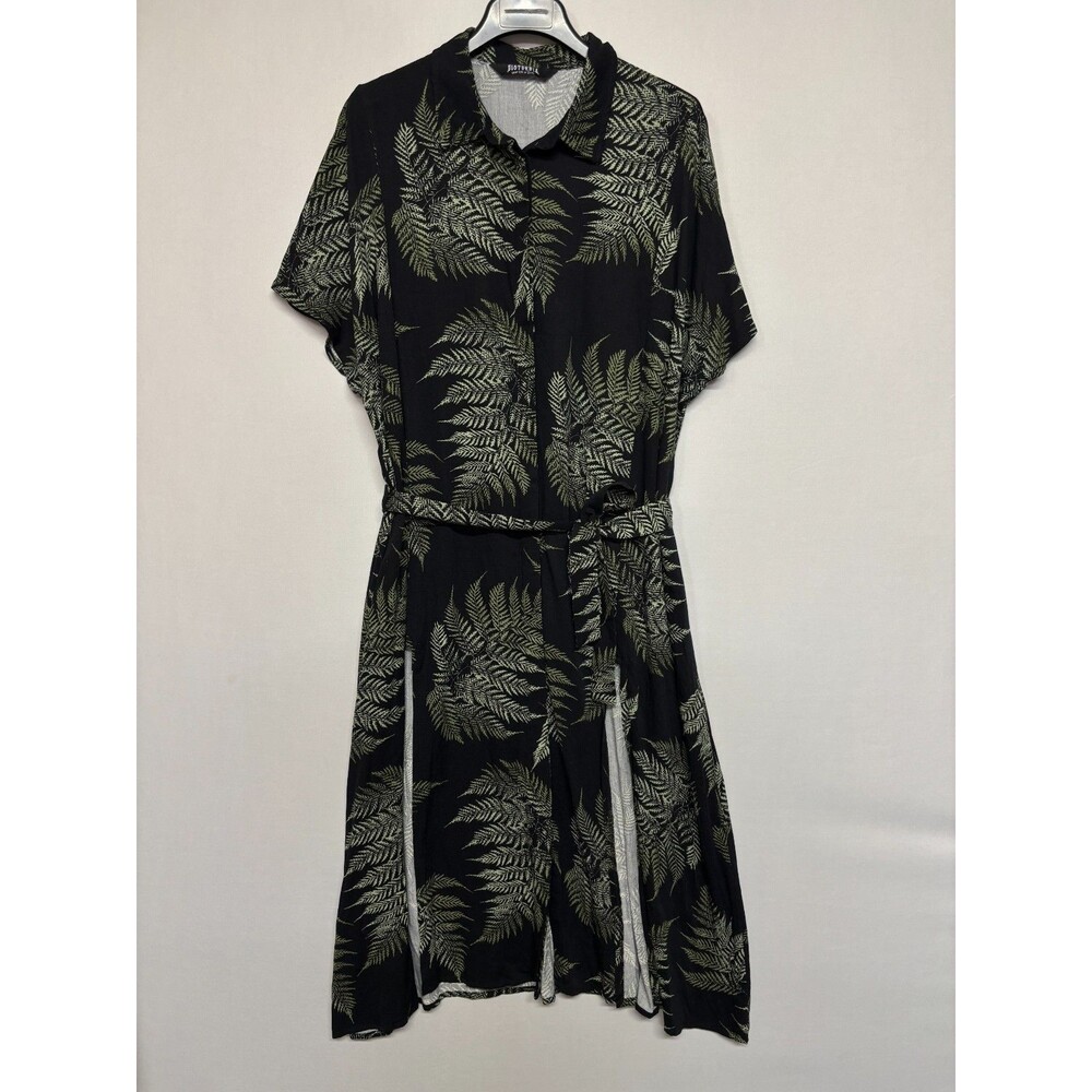 Disturbia Women Fern Midi Shirt Dress Size US 10 UK 14 Floral D140 -30